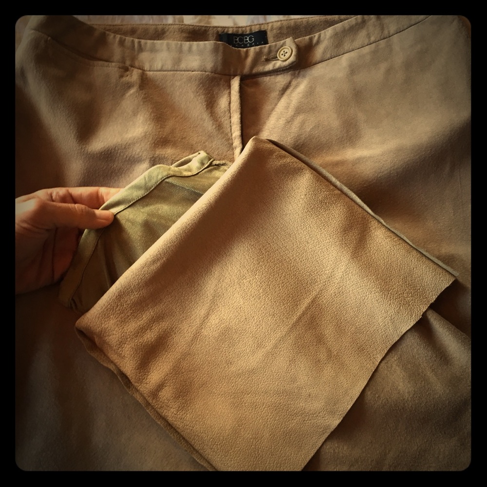 BCBG Max Azria 100% Suede Dress Pants